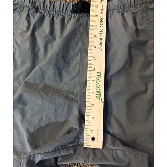 Vintage Columbia Nylon Belted Shorts Womens L Green Hiking Cargo Pockets - Picture 13 of 14